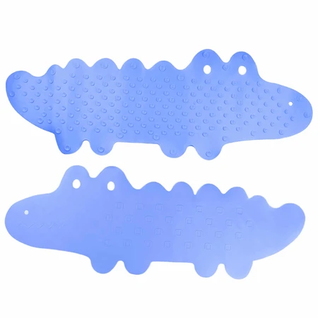Bocioland, antislip badmat, blauwe krokodil, 1 stuk