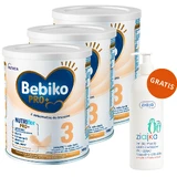 Set Bebiko Pro+ 3 Nutriflor Pro+, modified milk, over 1 year, 3 x 700 g + Ziajka, body and hair washing gel for children, over 6 months, 400 ml free of charge