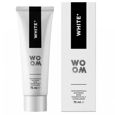 Woom, White +, dentifrice blanchissant antibactérien, 75 ml