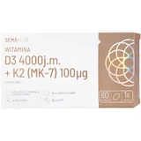 SEMA Lab Vitamina D3 4000 UI + K2 (MK-7) 100 µg, 60 cápsulas blandas