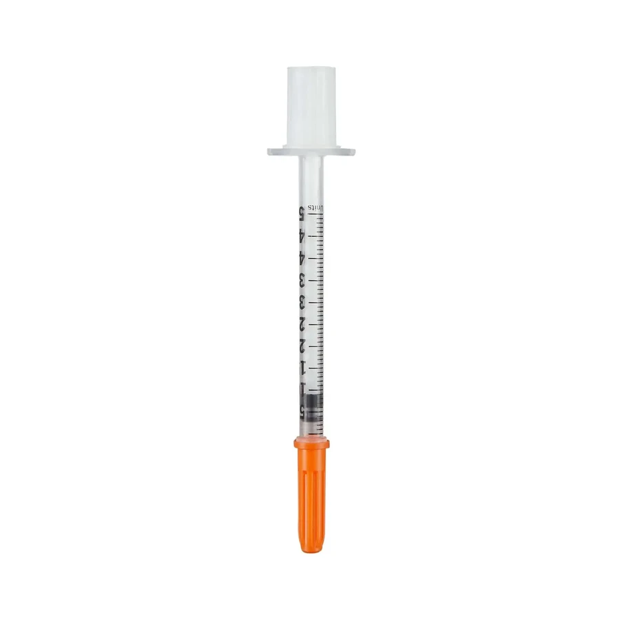 Jeringas de insulina Pic Solution 0,5 ml con aguja 31G (0,25 mm) x 8 mm, 100 unidades