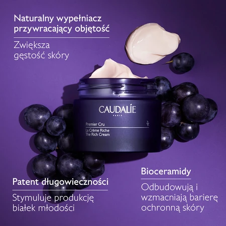 Caudalie Premier Cru, Gesichtscreme mit reichhaltiger Textur, Nachfüllpackung, 50 ml