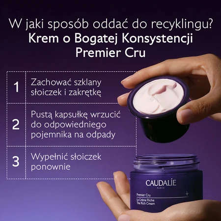 Caudalie Premier Cru, Gesichtscreme mit reichhaltiger Textur, Nachfüllpackung, 50 ml