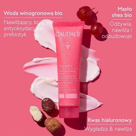 Caudalie VinoHydra, intensive moisturizing face cream, 60 ml