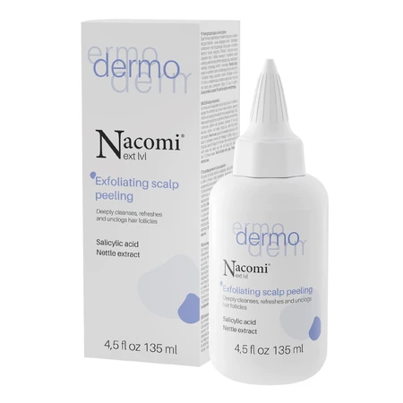 Nacomi Next Level Dermo, reinigende scrub voor de hoofdhuid, 135 ml