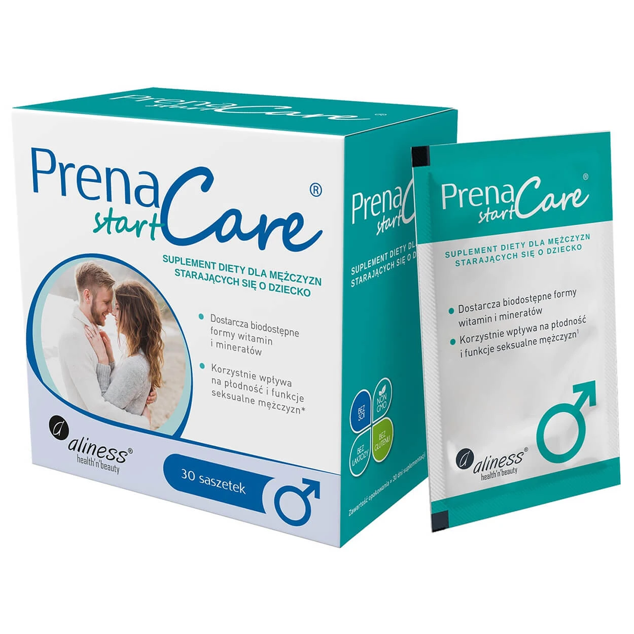 PrenaCare Start, voor mannen, 30 sachets