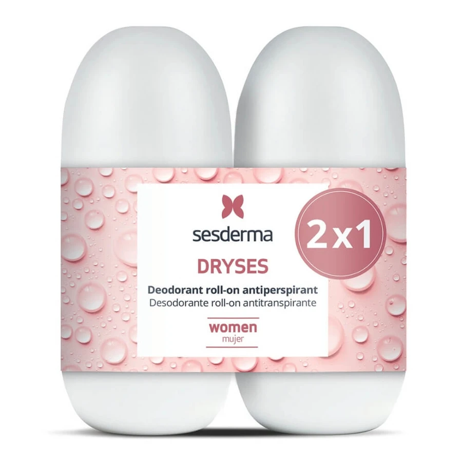 Sesderma Dryses, desodorante roll-on para mujer, 2 x 75 ml
