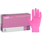 EasyCare Nitrile, Nitrilhandschuhe, unsteril, puderfrei, rosa, Größe XS, 100 Stück