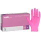 EasyCare Nitrile, Nitrilhandschuhe, unsteril, puderfrei, rosa, Größe XS, 100 Stück