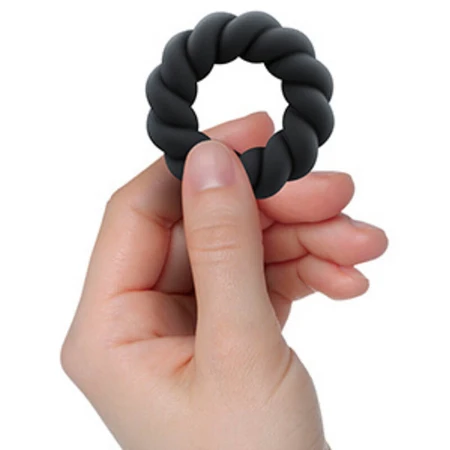 Rocks-Off Twisted, erection ring, black