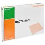Bactigras, paraffin dressing, sterile, 10 cm x 10 cm, 10 pieces