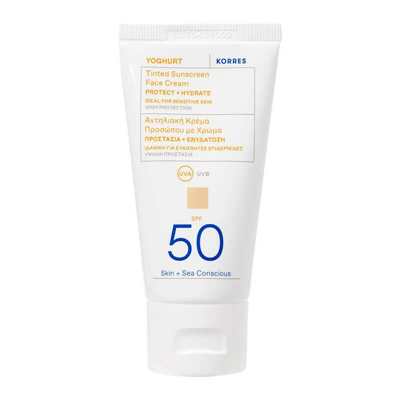 Korres Yoghurt, gezichtskleurcrème, SPF 50, 50 ml