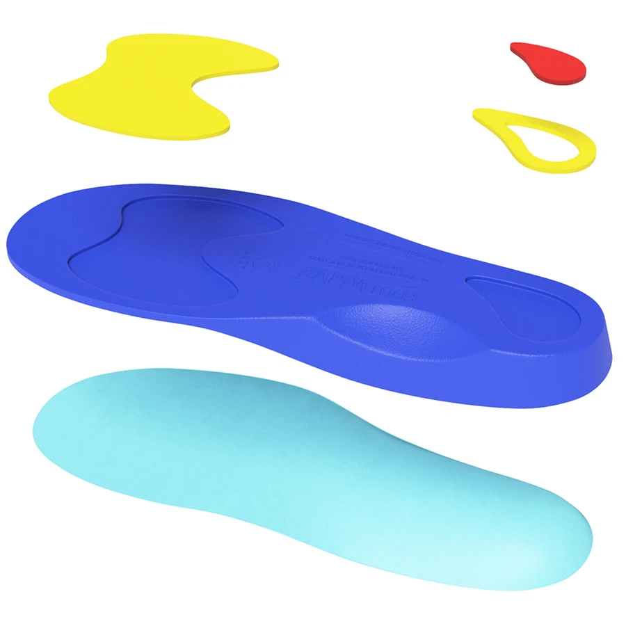FootWave Kids Supi, semelles orthopédiques, valgité fonctionnelle des pieds et des genoux, pieds plats, XSmall, 35-38, 1 paire