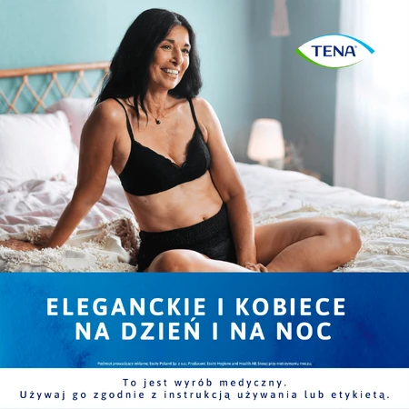 Tena Lady Pants Noir, braguitas absorbentes, talla L, 95-130 cm, Plus, 30 unidades