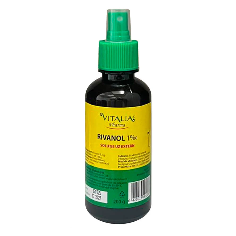 Rivanol 1‰ met spray, 200 g, Vitalia