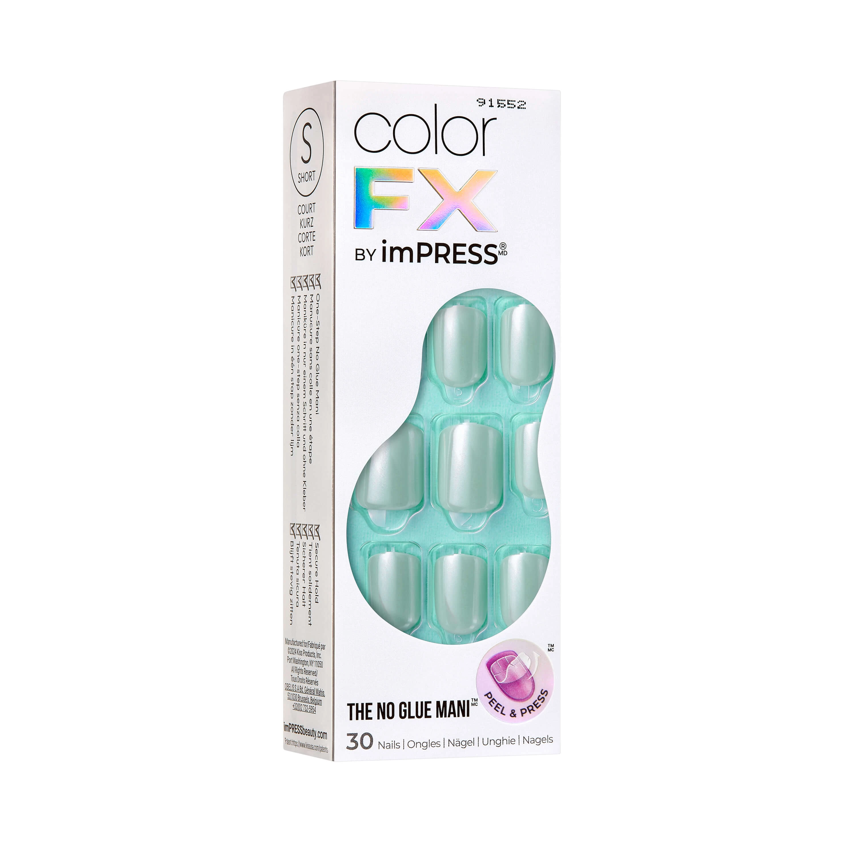 imPRESS colourFX kunstnagels, After Hours, 1 set, Kiss