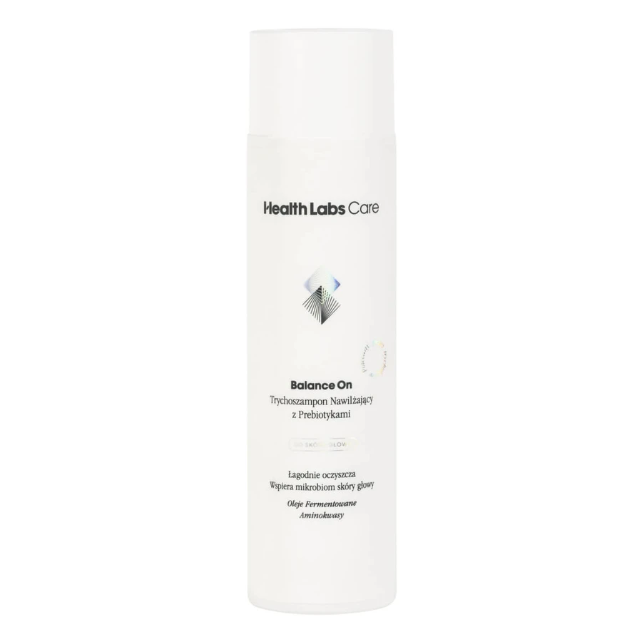 Health Labs Balance On kit, prebiotische vochtinbrengende trichocampoo, 250ml + conditionerende conditioner voor de haarschacht, 200ml + haartulband gratis