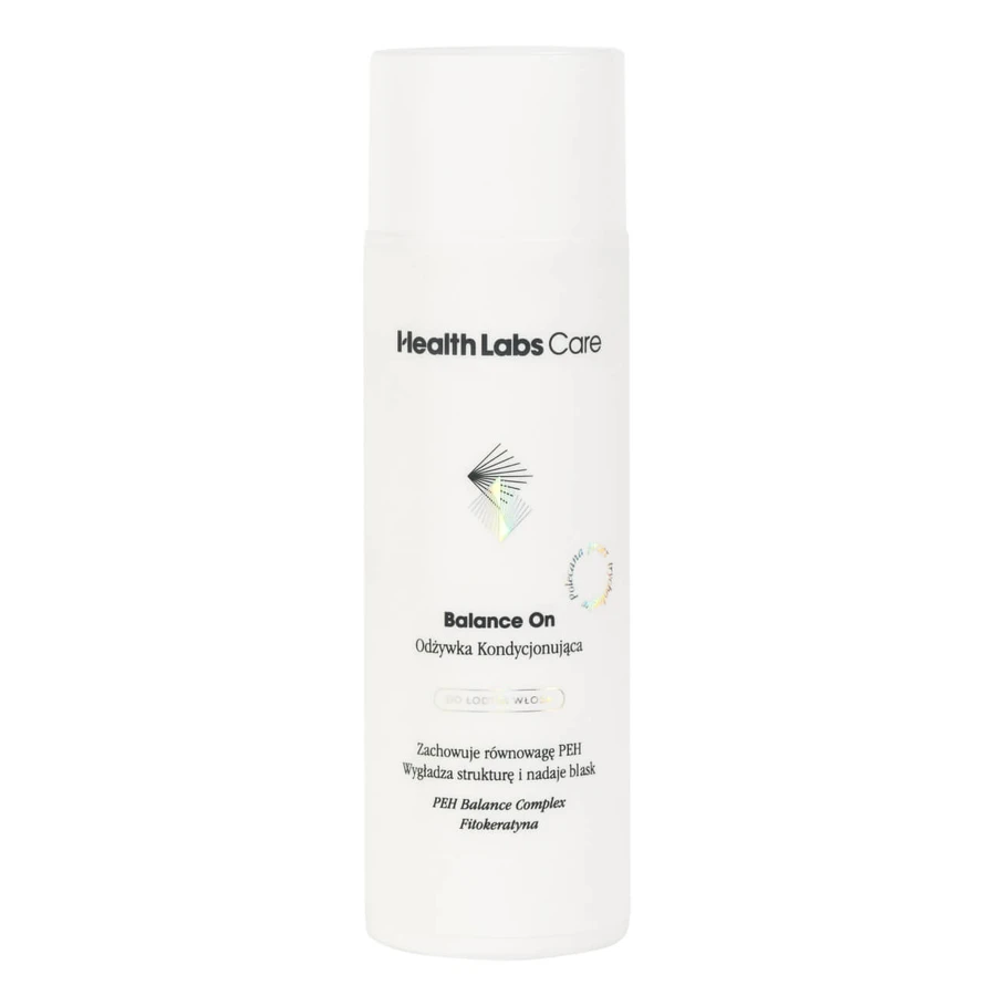 Health Labs Balance On kit, prebiotische vochtinbrengende trichocampoo, 250ml + conditionerende conditioner voor de haarschacht, 200ml + haartulband gratis