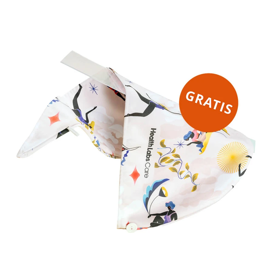 Health Labs Balance On kit, prebiotische vochtinbrengende trichocampoo, 250ml + conditionerende conditioner voor de haarschacht, 200ml + haartulband gratis