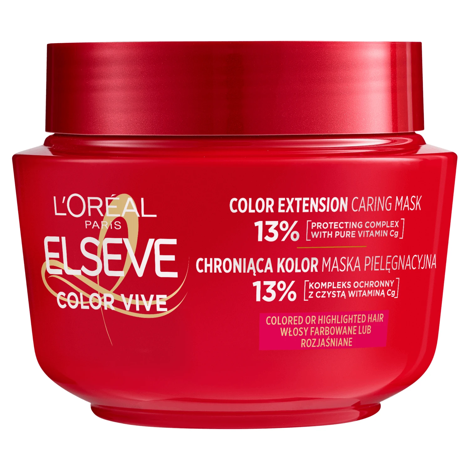 L'Oreal Elseve Color Vive, kleurbeschermend masker voor gekleurd of gebleekt haar, 300 ml