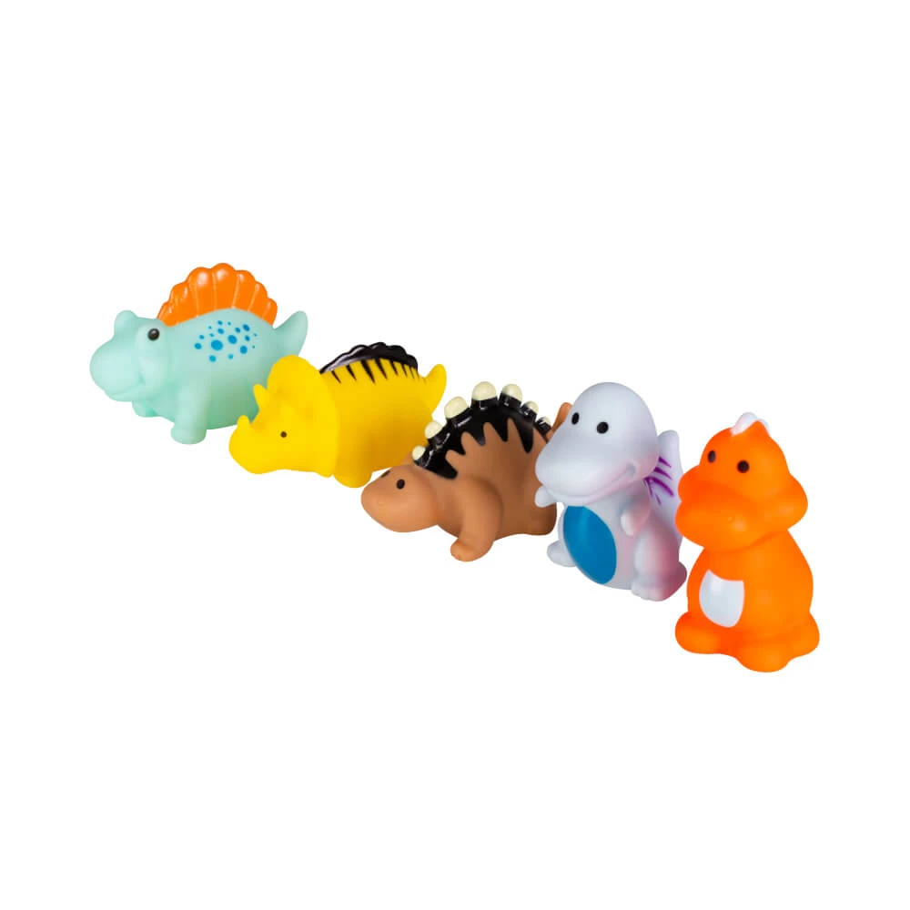 Ackuku, badspeelgoed, dinus, 5 stuks