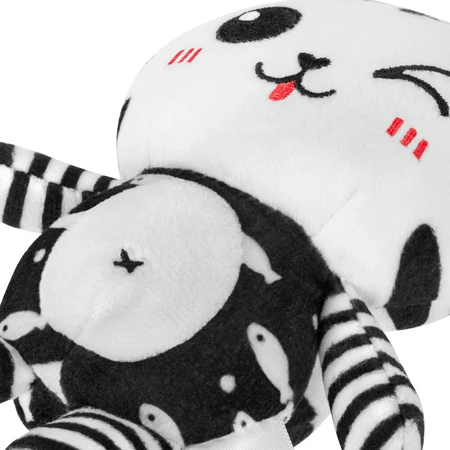 AKUKU, colgante de felpa, gatito, blanco y negro, 1 pieza