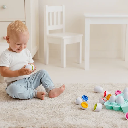 Dumel Tuli Fun, sensory toy, Eggs, play with crystals, 12 months and older