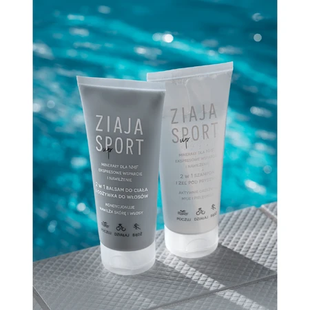 Ziaja Sport Up, loțiune de corp hrănitoare și balsam de păr 2în1, 200 ml