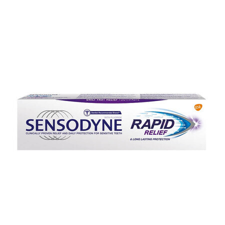 Tandpasta, Rapid Relief, 75 ml, Sensodyne