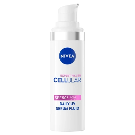 Nivea Cellular Expert Filler Daily UV Serum Fluid, serum om tekenen van huidveroudering te corrigeren, SPF 50+, 30 ml