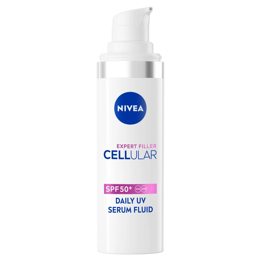 Nivea Cellular Expert Filler Daily UV Serum Fluid, serum om tekenen van huidveroudering te corrigeren, SPF 50+, 30 ml