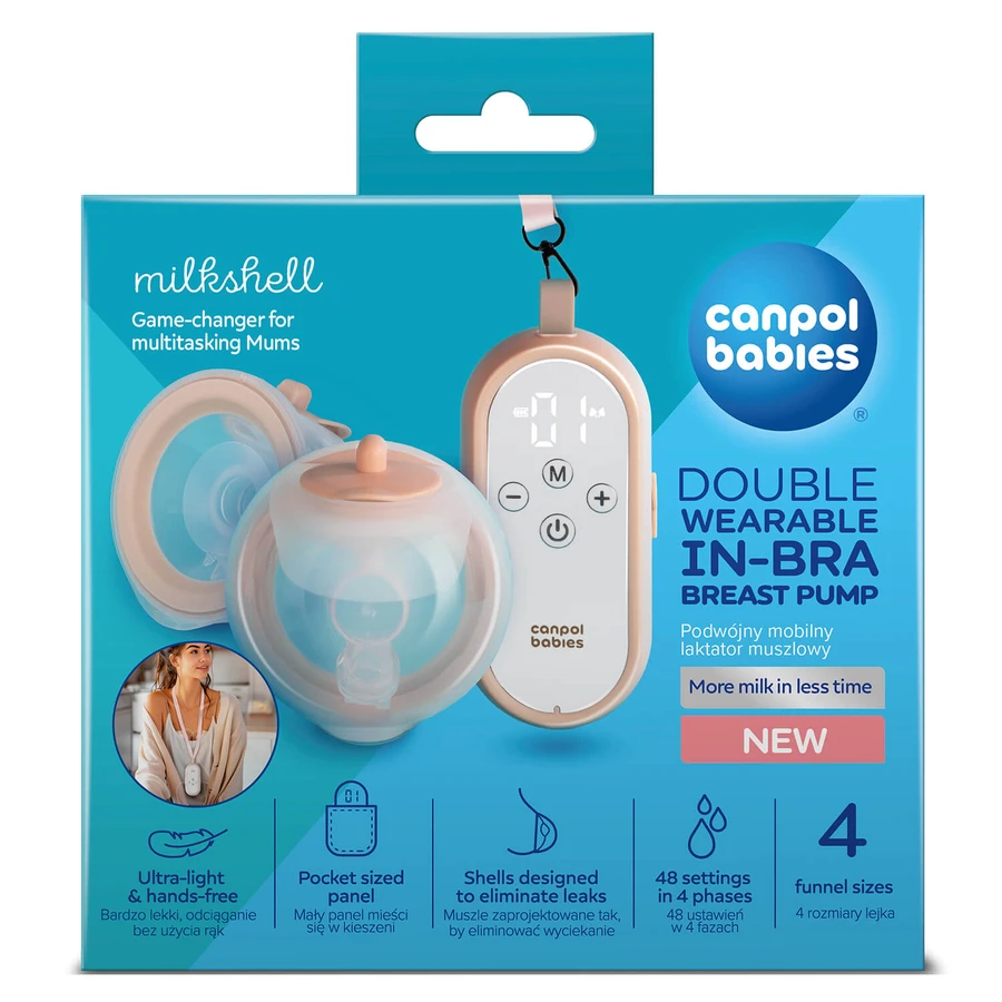Canpol Babies MilkShell, dubbele mobiele schelp borstkolf, 20/106