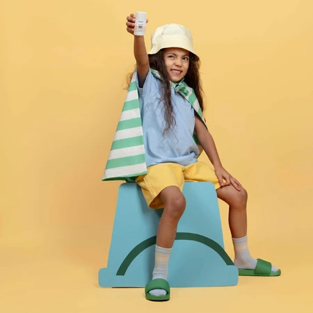 Naif Baby & Kids, stick solaire minéral pour bébés et enfants, dès la naissance, SPF 50, 36 g