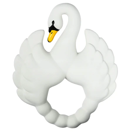 Natruba, natural rubber teether, swan, from birth, 1 piece