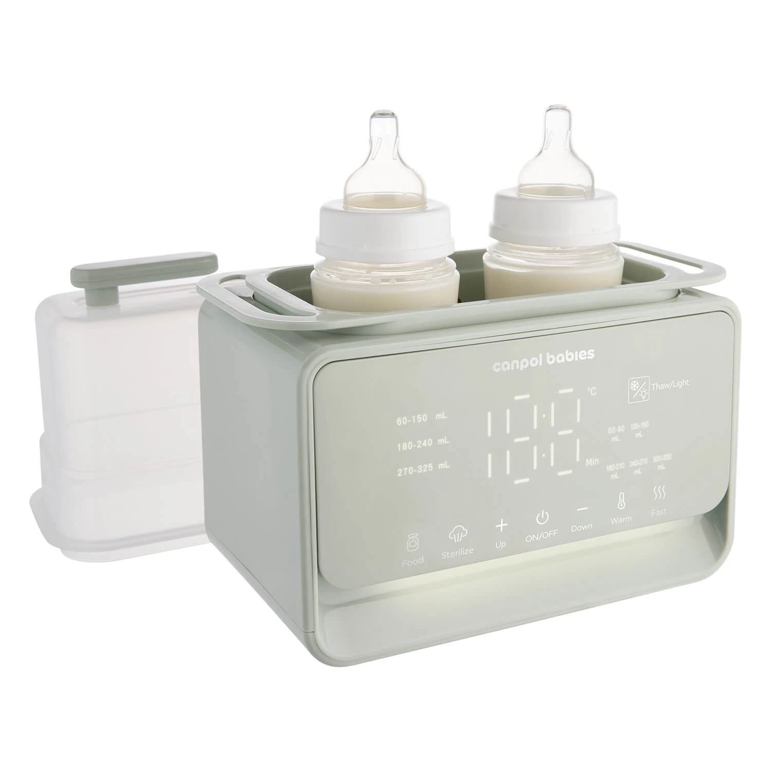 Canpol Babies, 7-in-1 verwarmer en sterilisator, met thermostaat en lampje, 12/218