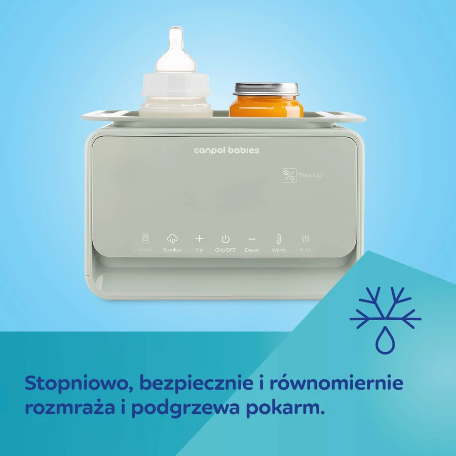 Canpol Babies, încălzitor și sterilizator 7 în 1, cu termostat și lumină, 12/218