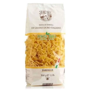 Biologische harde tarwe pasta Farfalle, 500 g, Iris Bio