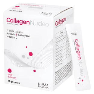 Colágeno Nucleo, sabor frambuesa, 30 sobres