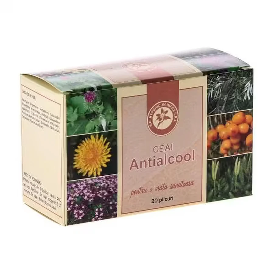 Anti-alcohol tea, 20 sachets, Hypericum