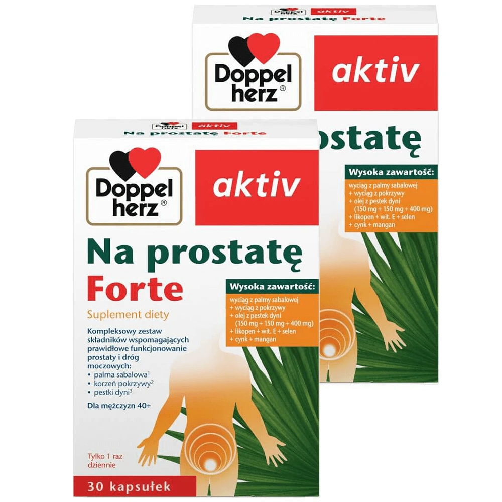 Doppelherz aktiv Na prostaat Forte set, 2 x 30 capsules