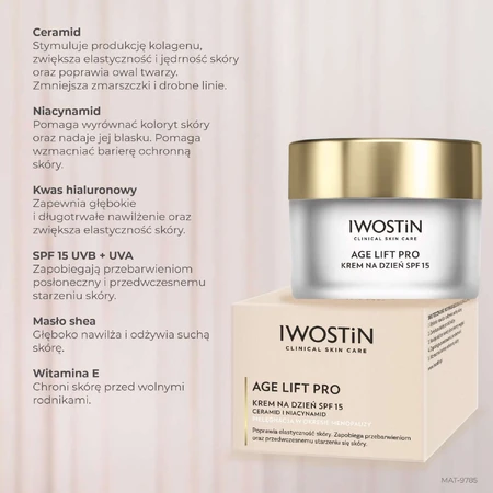 Iwostin Age Lift Pro, crème de jour, SPF 15, 50 ml