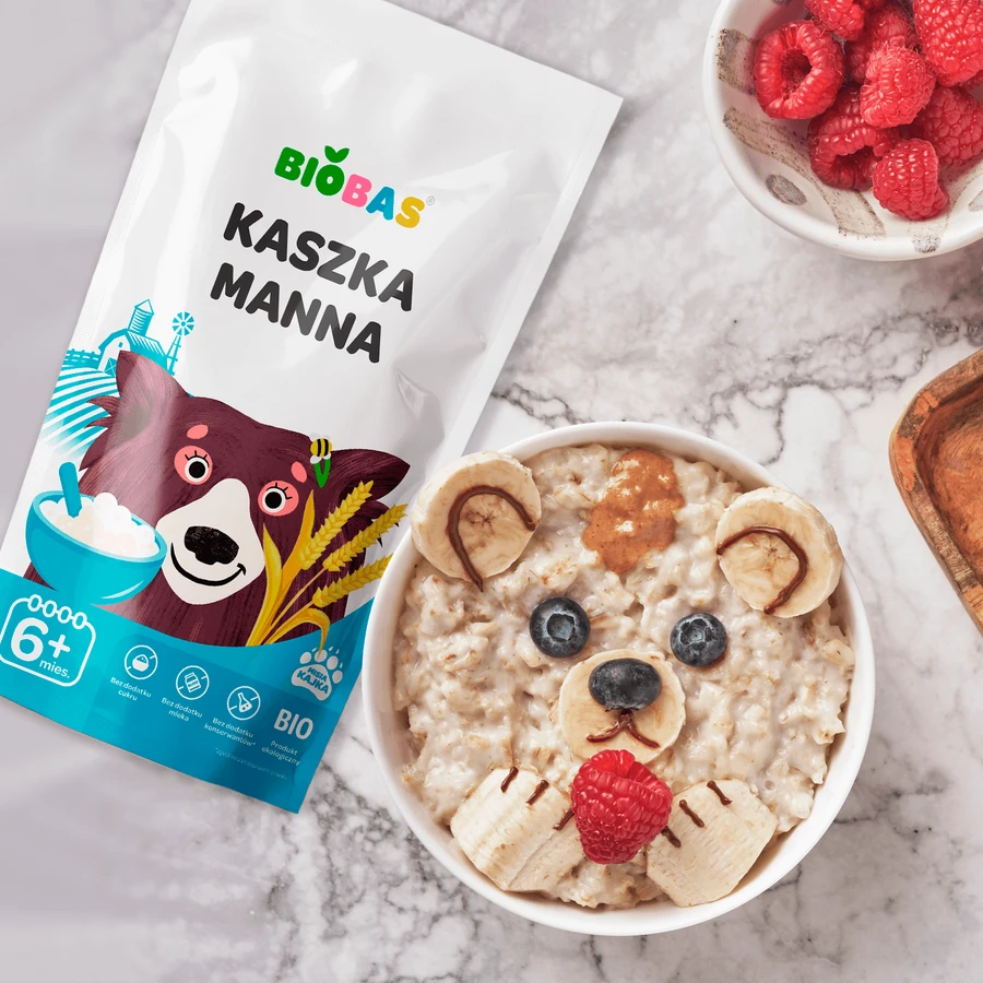 BioBas Porridge Bio, fără zahăr adăugat, de la 6 luni, 200 g