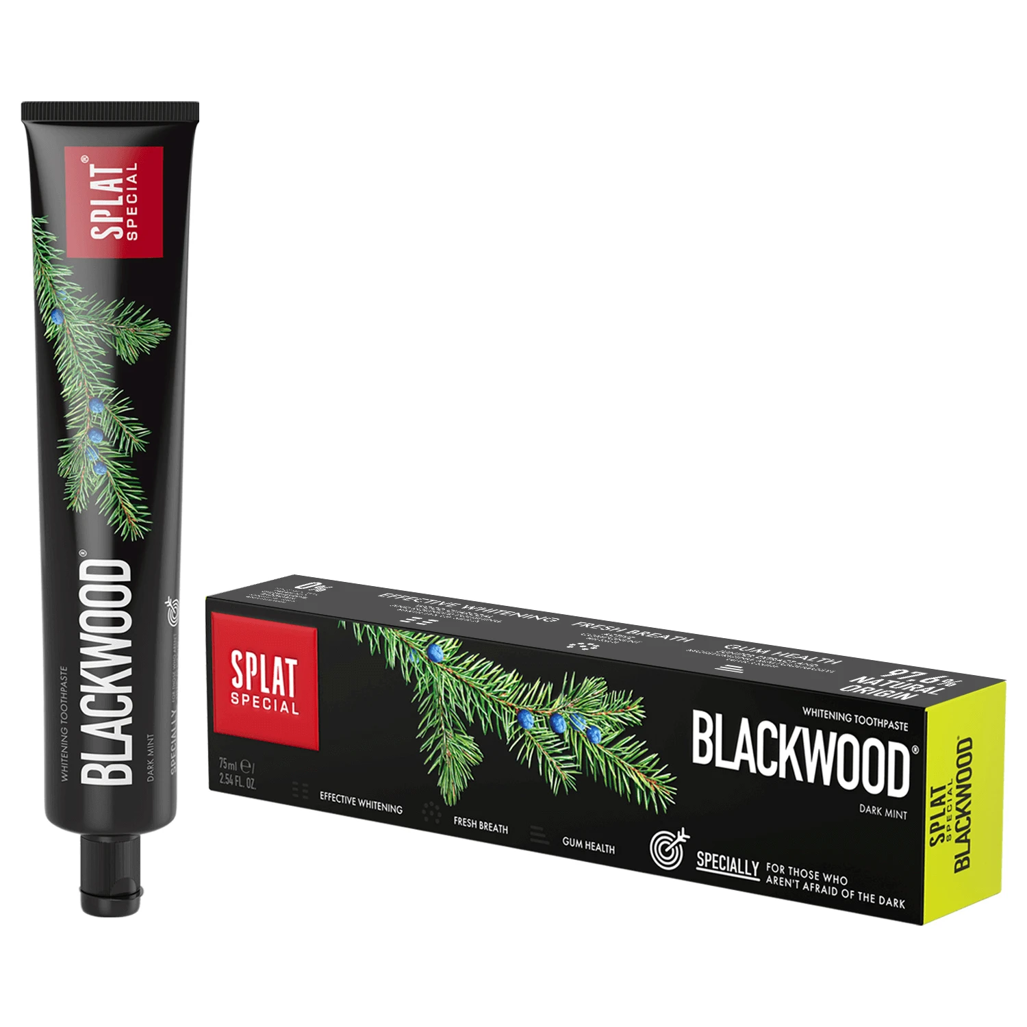 Splat Special Blackwood, sterk whitening tandpasta, 75 ml VERVUILDE VERPAKKING