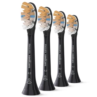 Philips, Ersatzaufsätze für Sonicare A3 Premium All-in-One Schallzahnbürste, schwarz, 4 Stück