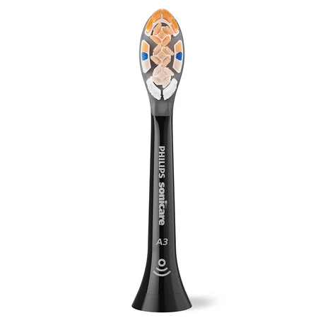 Philips, Ersatzaufsätze für Sonicare A3 Premium All-in-One Schallzahnbürste, schwarz, 4 Stück