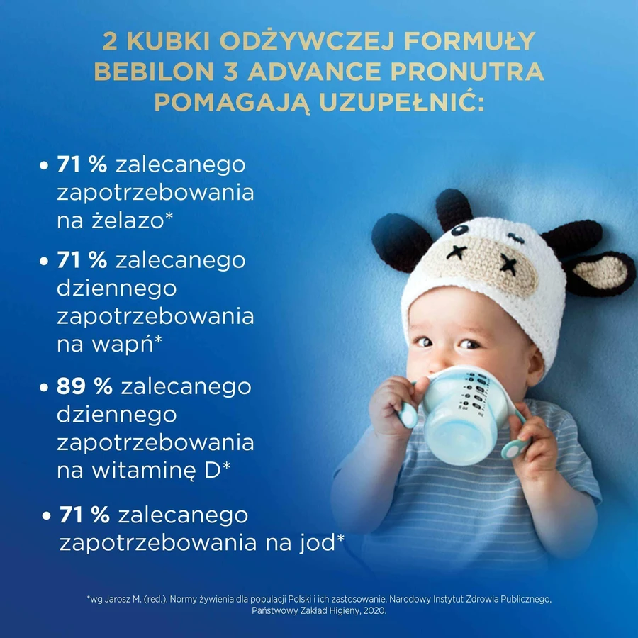 Bebilon Advance Pronutra 3 Junior set, nutritious milk-based formula, after 1 year, 2 x 1000 g