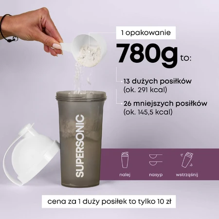 Supersonic Shape Meal, creamy chocolate flavor, 780 g