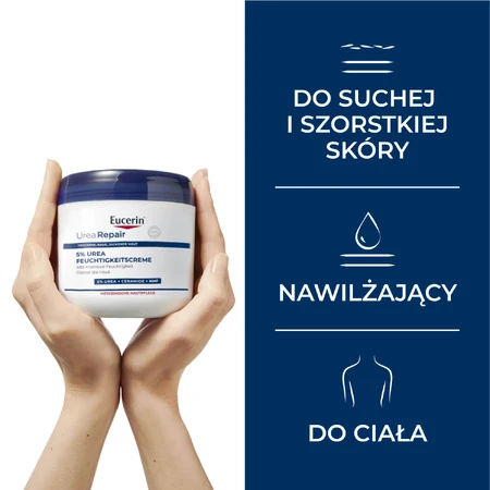 Eucerin UreaRepair, feuchtigkeitsspendende Körpercreme mit 5% Urea, 450 ml