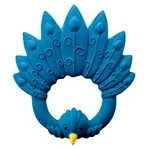 Natruba, mordedor de caucho natural, azul pavo real, desde el nacimiento, 1 pieza