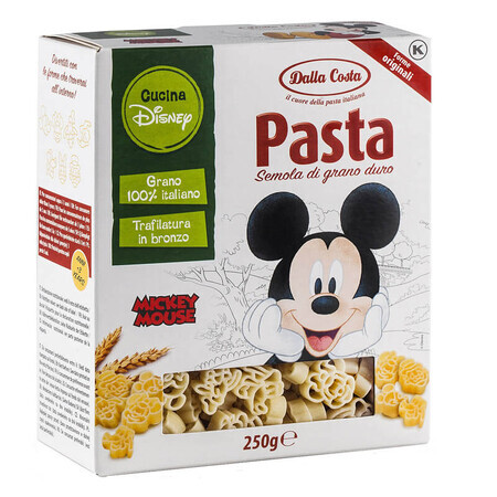 Harde tarwepasta Mickey Mouse en vriendjes, 250 g, Dalla Costa